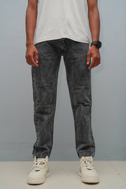 Mom Fit Jeans for Men | Stylish Relaxed Fit Denim Pants - Black Shade