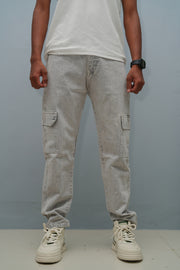 Mom Fit Jeans for Men | Stylish Relaxed Fit Double Pocket Denim Pants - Ash