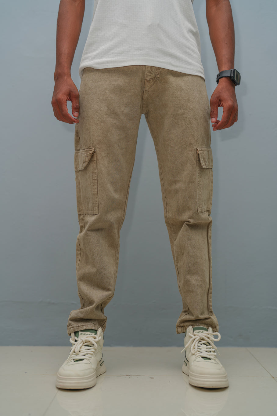 Mom Fit Jeans for Men | Stylish Relaxed Fit Double Pocket Denim Pants - Sandle