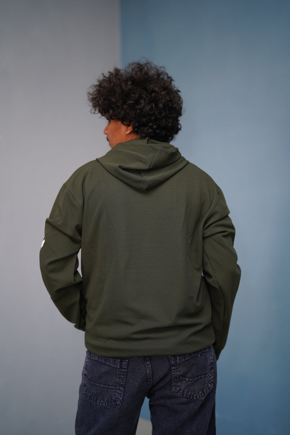 Men’s Full Sleeve BIRD Printed Hoodie | Oversized Winter Hoodie for Men - Mahendhi Green