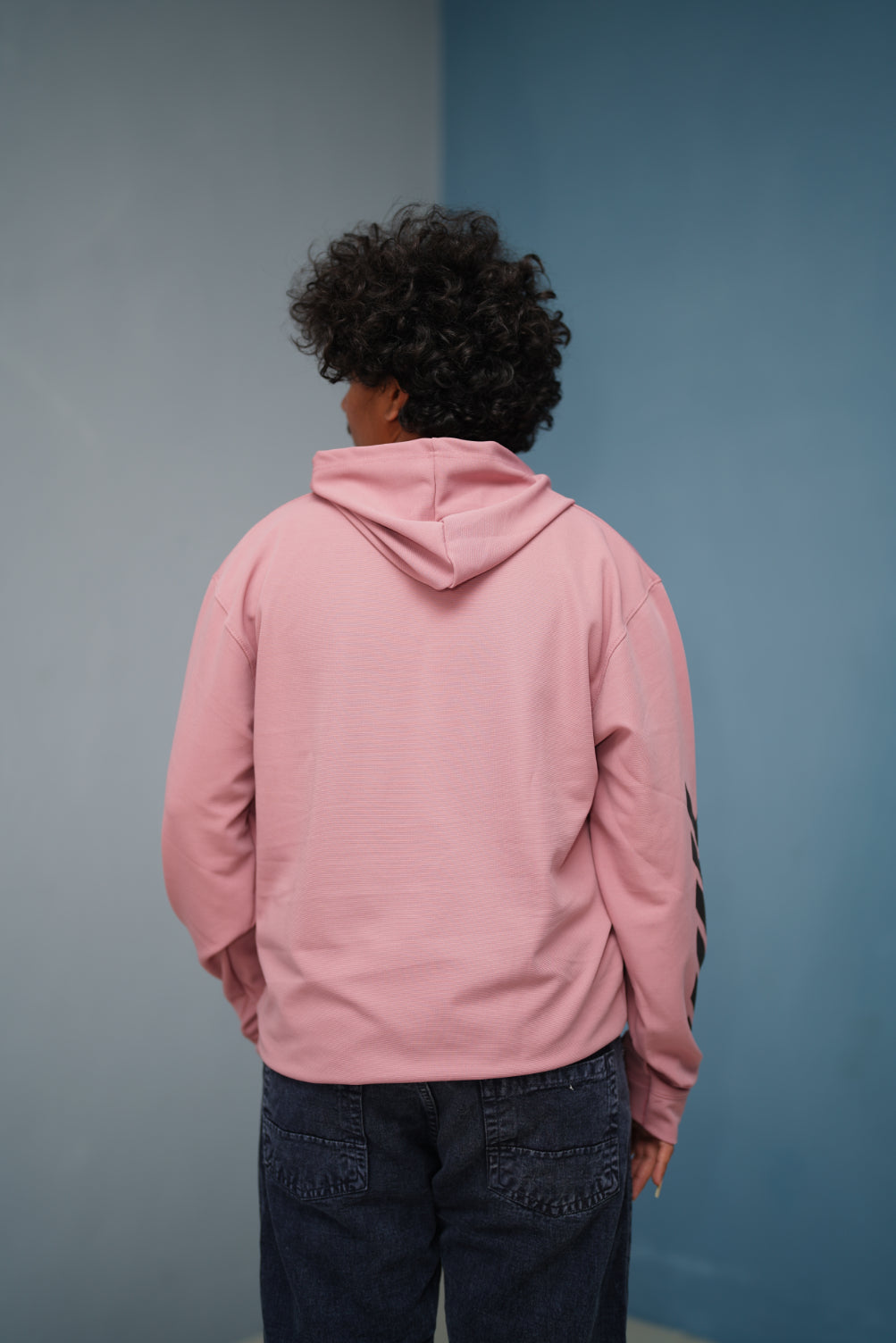 Men’s Full Sleeve BIRD Printed Hoodie | Oversized Winter Hoodie for Men - Pink