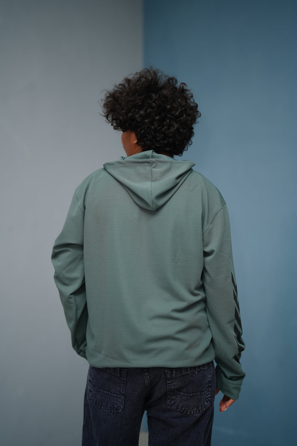 Men’s Full Sleeve BIRD Printed Hoodie | Oversized Winter Hoodie for Men - Olive Green