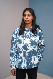 Unisex Tie-Dye Hoodie for Men & Women | Oversized Streetwear - Dark Blue