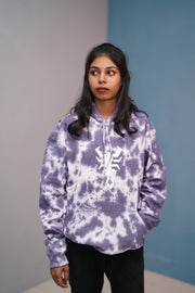 Unisex Tie-Dye Hoodie for Men & Women | Oversized Streetwear - Purple