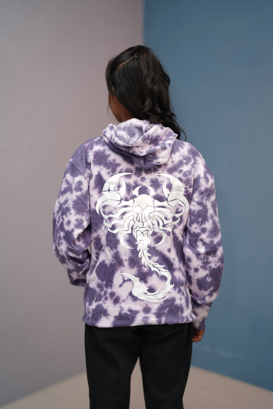 Unisex Tie-Dye Hoodie for Men & Women | Oversized Streetwear - Purple