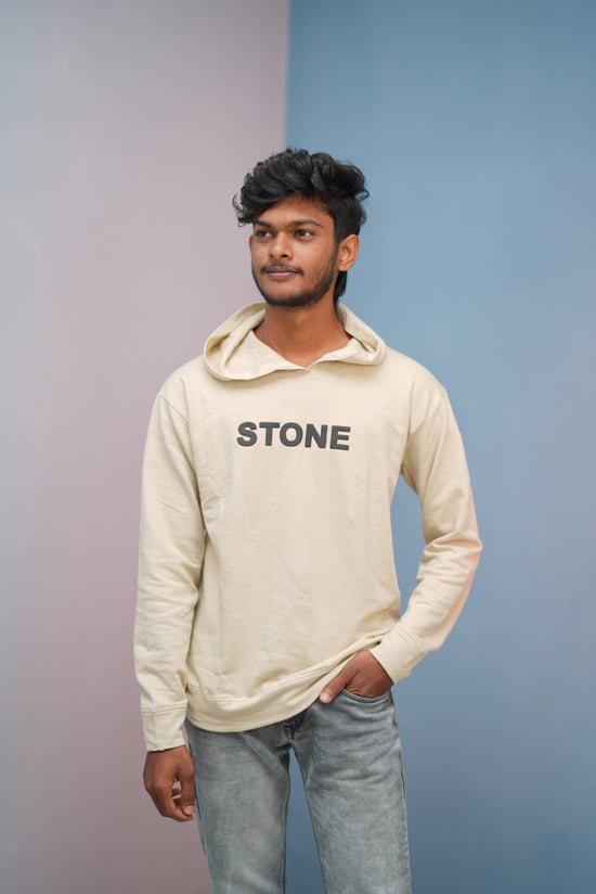 Unisex STONE  Printed Hoodie for Men & Women | Oversized Streetwear-sandal