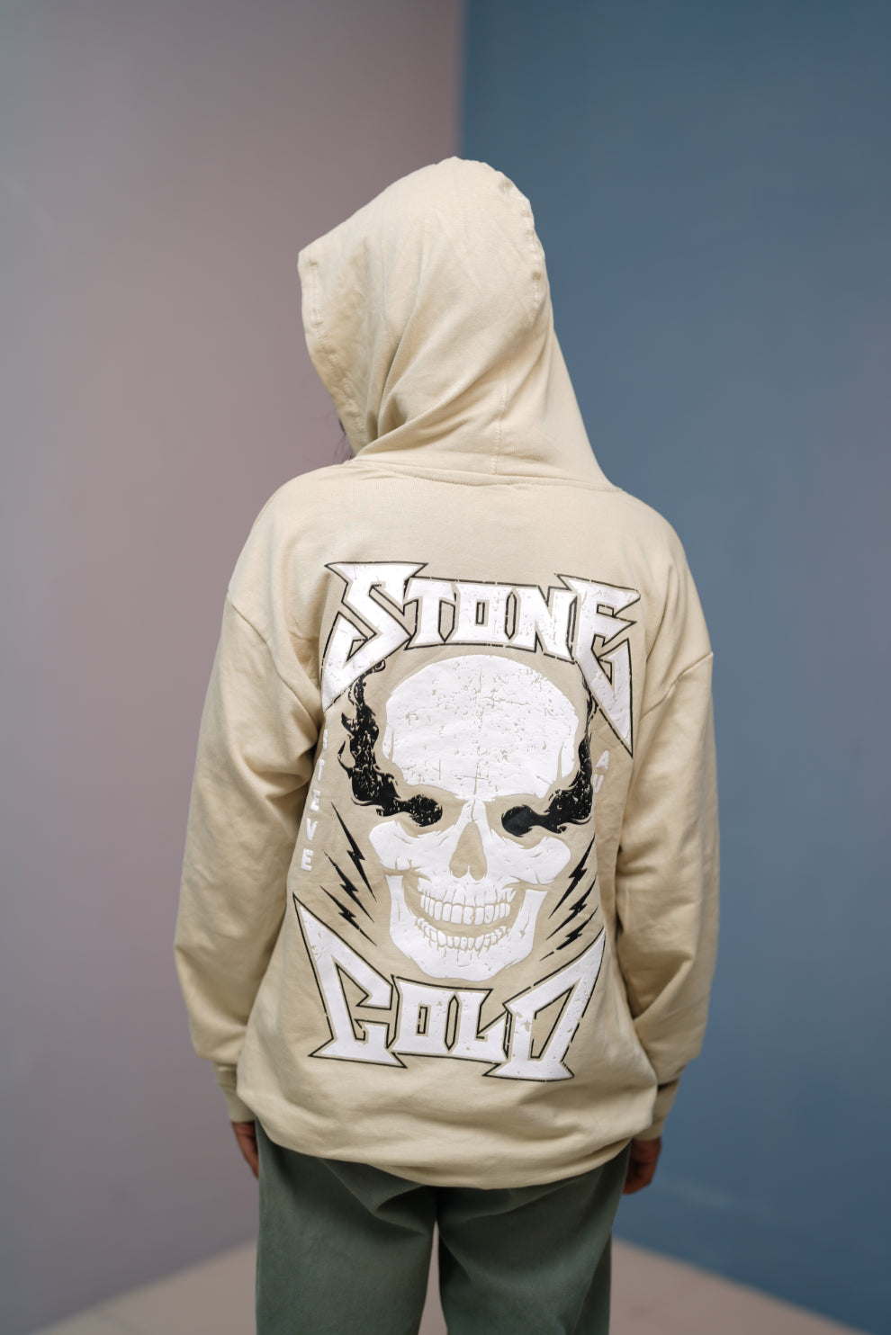 Unisex STONE  Printed Hoodie for Men & Women | Oversized Streetwear-sandal