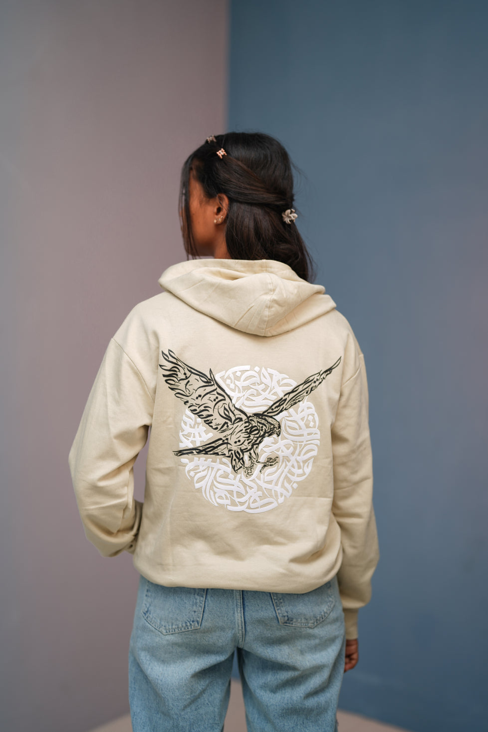 Unisex EAGLE Printed Hoodie for Men & Women | Oversized Streetwear-sandal