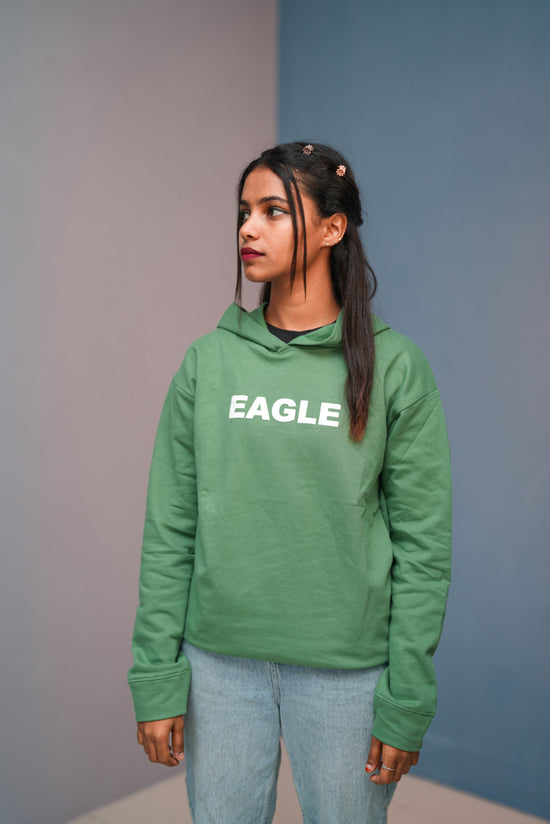 Unisex EAGLE  Printed Hoodie for Men & Women | Oversized Streetwear-light green