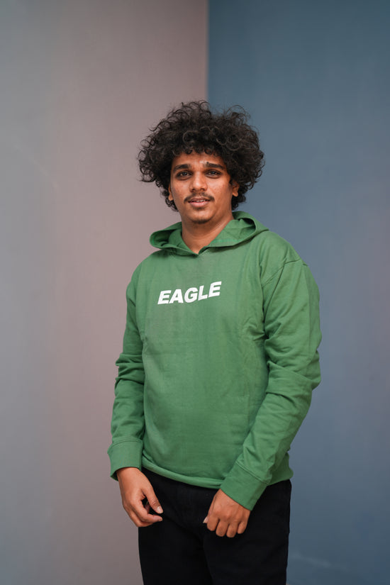 Unisex EAGLE  Printed Hoodie for Men & Women | Oversized Streetwear-light green