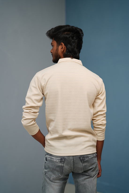 Unisex Full Sleeve Korean Zipper CONFIDENT Printed Tshirt - Sandle