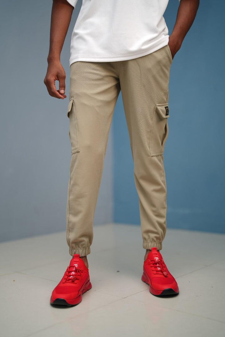 Ottaman Cargo Track Pants for Men  Utility Joggers  Streetwear  Dark sandle mens trending streetwear India 7Man