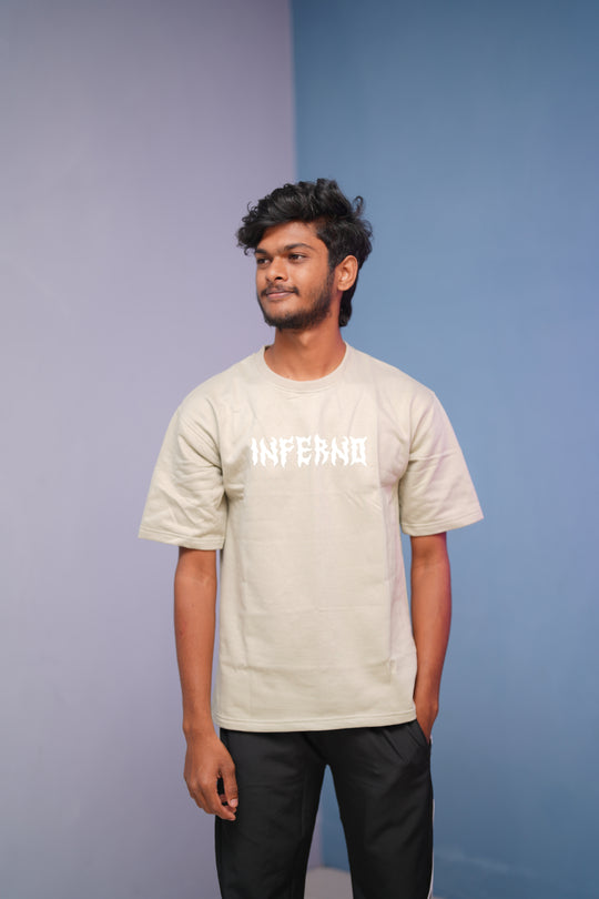 Men’s Five Sleeve Round Neak INFERND Printed T Shirt-Sandal – alternate view – 7MAN India