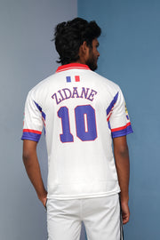 Short Sleeve Round Neck ZIDANE Jersey for Men - White