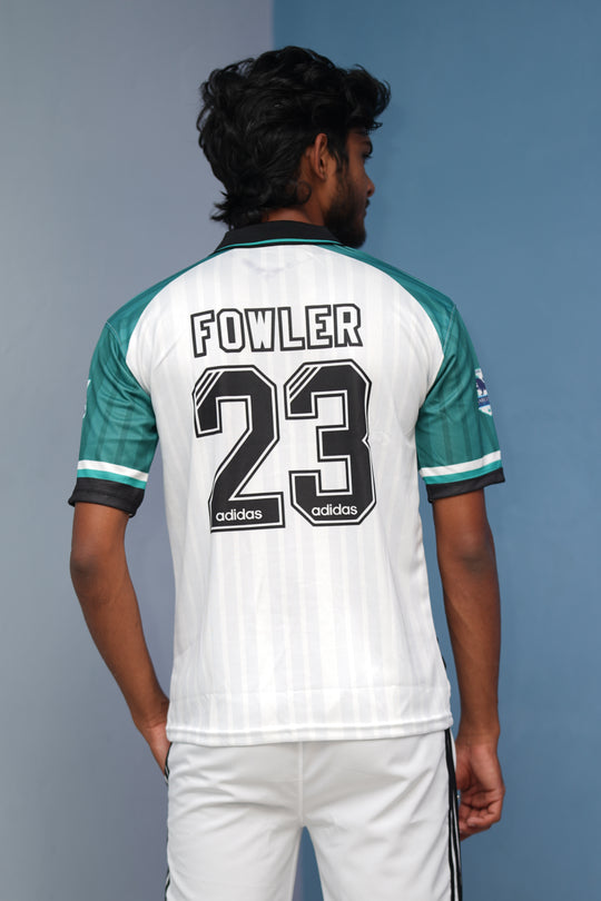Short Sleeve Round Neck FOWLER Jersey for Men - Black Collar With Green – alternate view – 7MAN India
