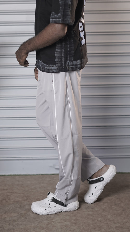 Men's Streetwear Relaxed NS Piping Jogger Pants - ash – 7MAN Men's Fashion India
