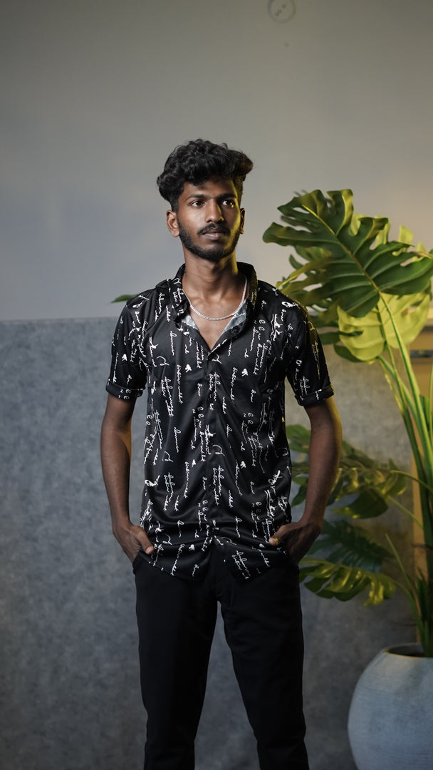 Men's Premium Half Sleeve Casual Printed Lycra Shirt - 2