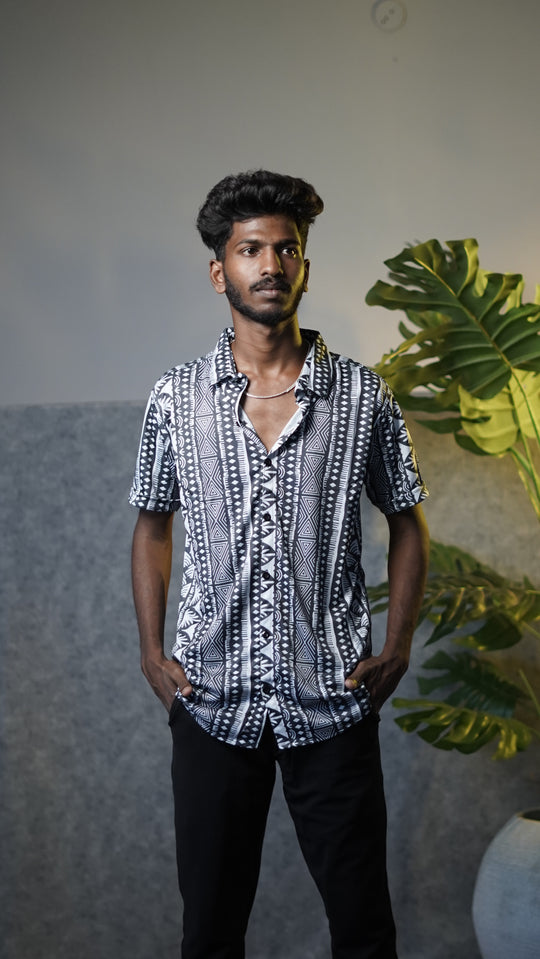 Men's Premium Half Sleeve Casual Printed Lycra Shirt - 3 – 7MAN Men's Fashion India