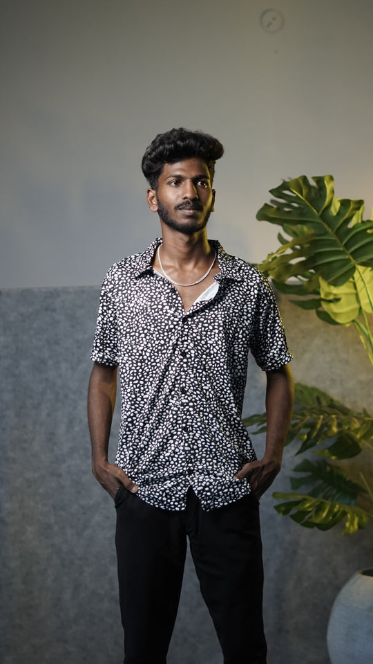 Men's Premium Half Sleeve Casual Printed Lycra Shirt - 7 – 7MAN Men's Fashion India