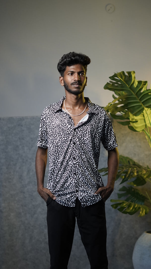 Men's Premium Half Sleeve Casual Printed Lycra Shirt - 7