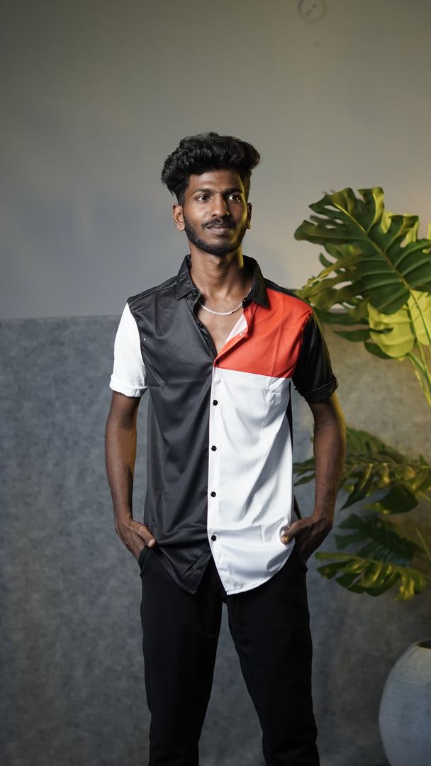 Men's Premium Half Sleeve Casual Printed Lycra Shirt - 12