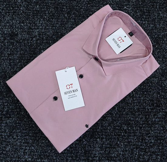 Cotton Party Wear Full Sleeve Shirt for Men Comfortable & Breathable - Pink