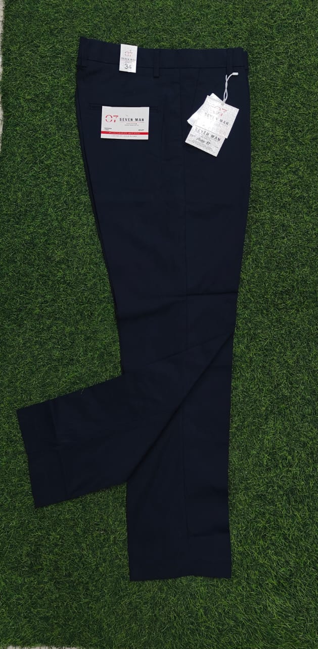 Premium Regular Fit Stylish Men's Polo Fit Pant - Navy Blue