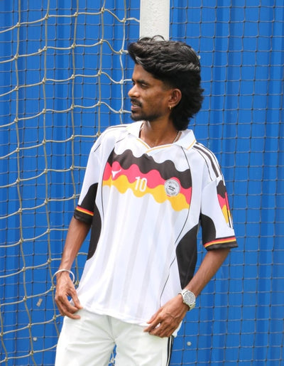 Men's White Black Red Football Jersey