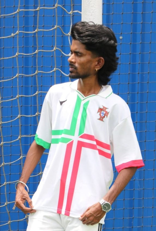 Men's White Green Pink Football Jersey – 7MAN Men's Fashion India