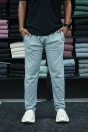 Buy Men's Casual Lycra Track Pant - Ash-7 Man