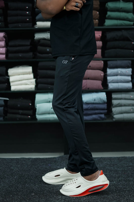 Buy Men's Casual 4 Way Lycra Track Pant - Black – 7MAN Men's Fashion India