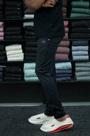 Buy Men's Casual Lycra Track Pant - Black-7 Man