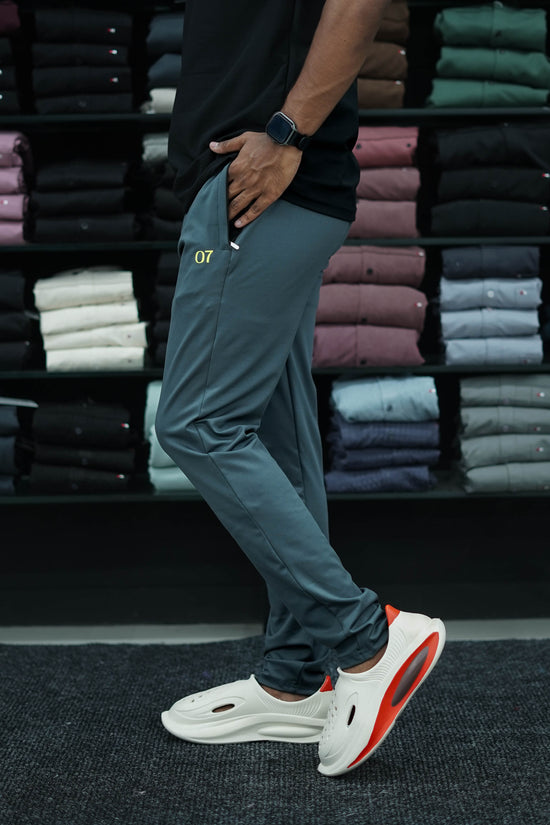 Buy Men's Casual Lycra Track Pant - Dark Grey-7 Man