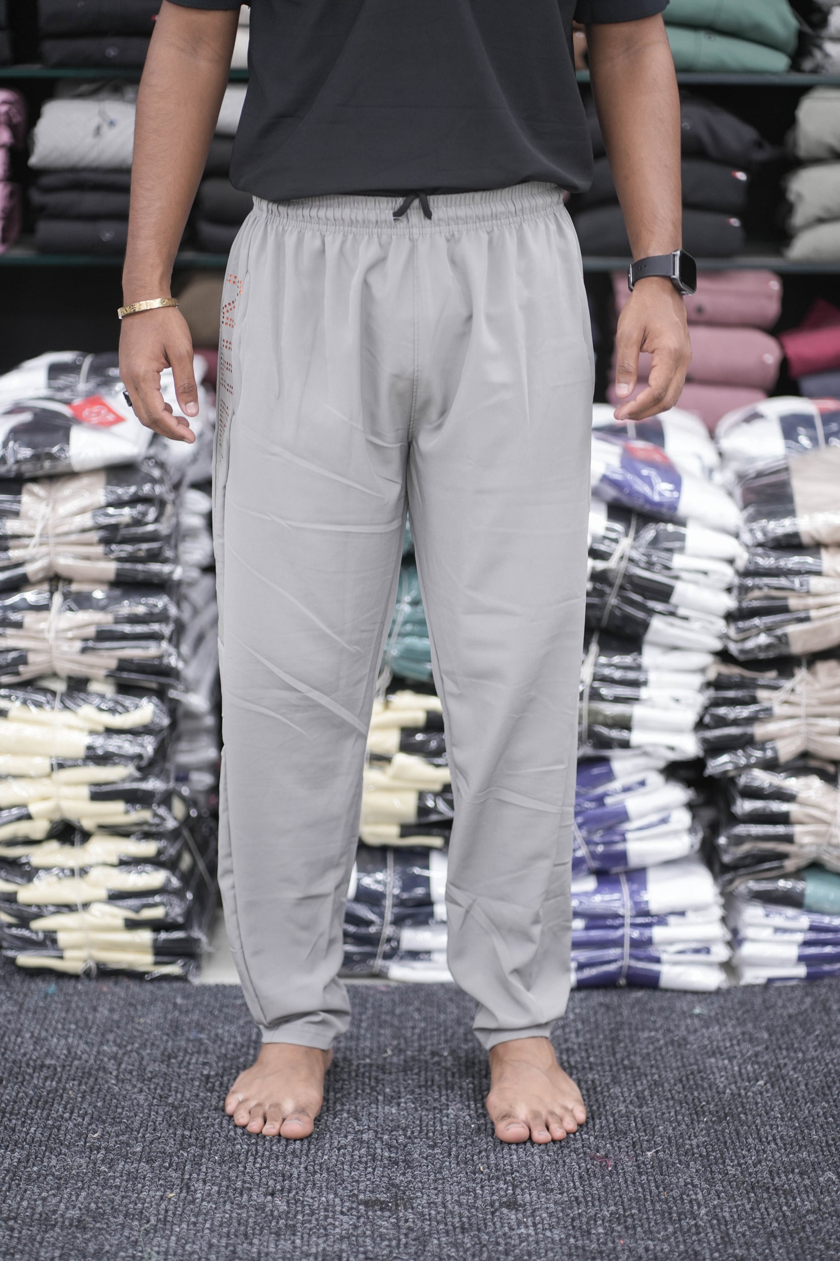 Daily Wear Men's NS-TRACK PANT-ASH-7 Man