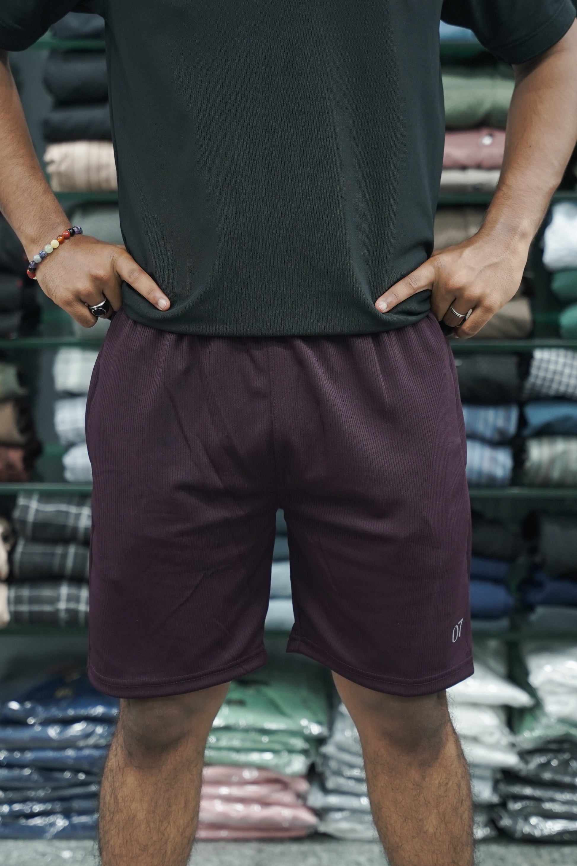 Daily Wear Trendy Mens Korean Trouser & Shorts - Voilet
