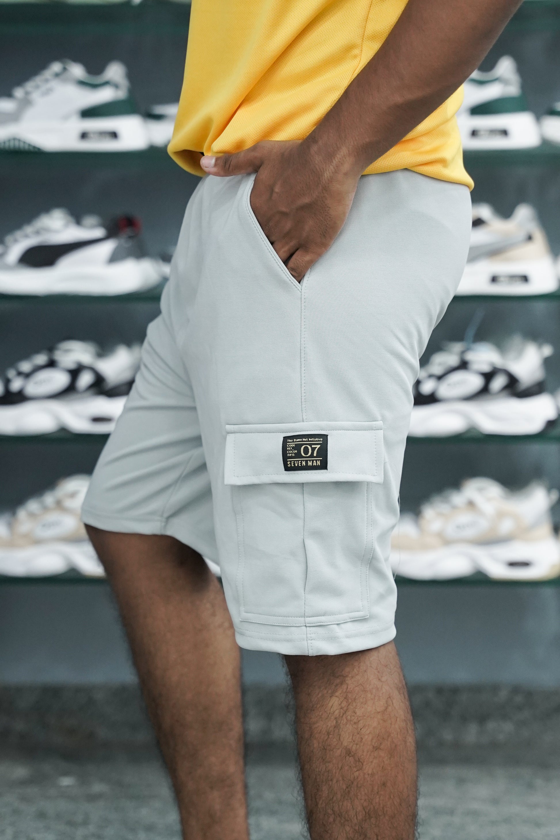 Daily Wear Trendy Mens Ottoman Trouser & Shorts - Ash