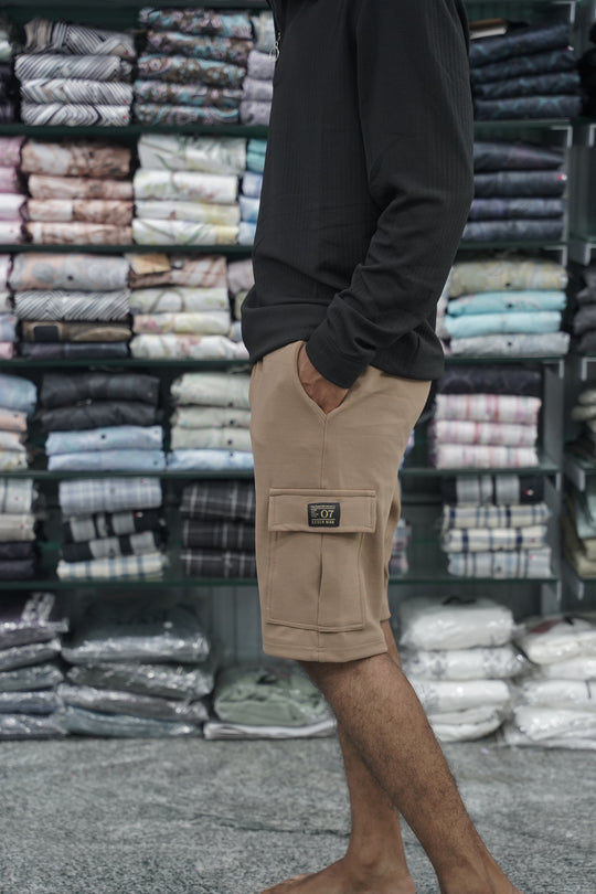 Daily Wear Men's Trendy Cargo Shorts  - Light Brown
