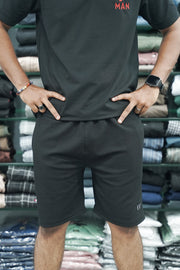 Daily Wear Trendy Mens Popcorn Trouser & Shorts - Black