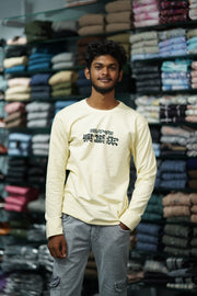 Full Sleeve CARTOON Back Printed Round Neck Mens Tshirt - Sandle-T-Shirt-7 Man