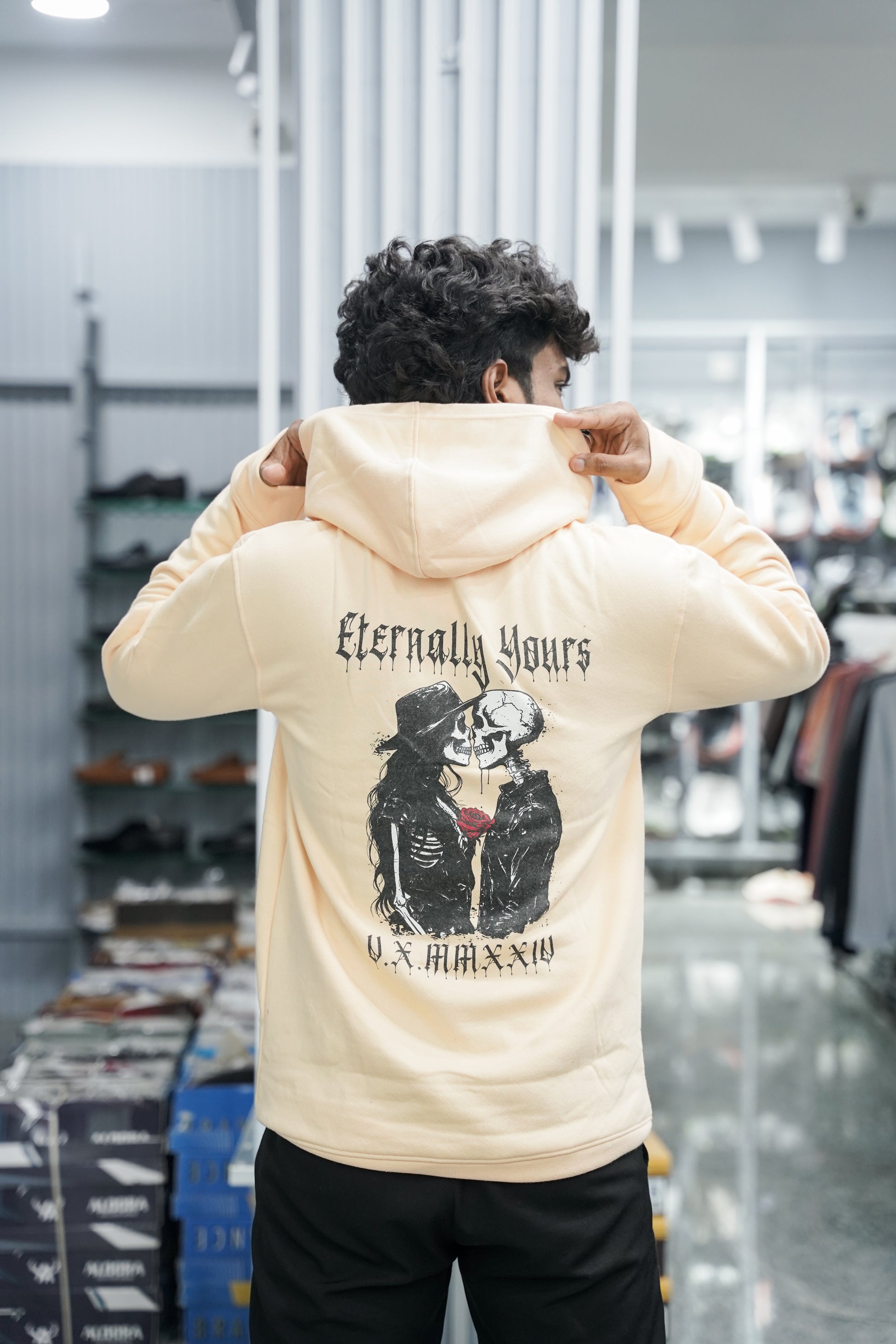 Full Sleeve Oversized Printed Hoodies & Sweatshirts - Eternally Yours - Sandle-7 Man
