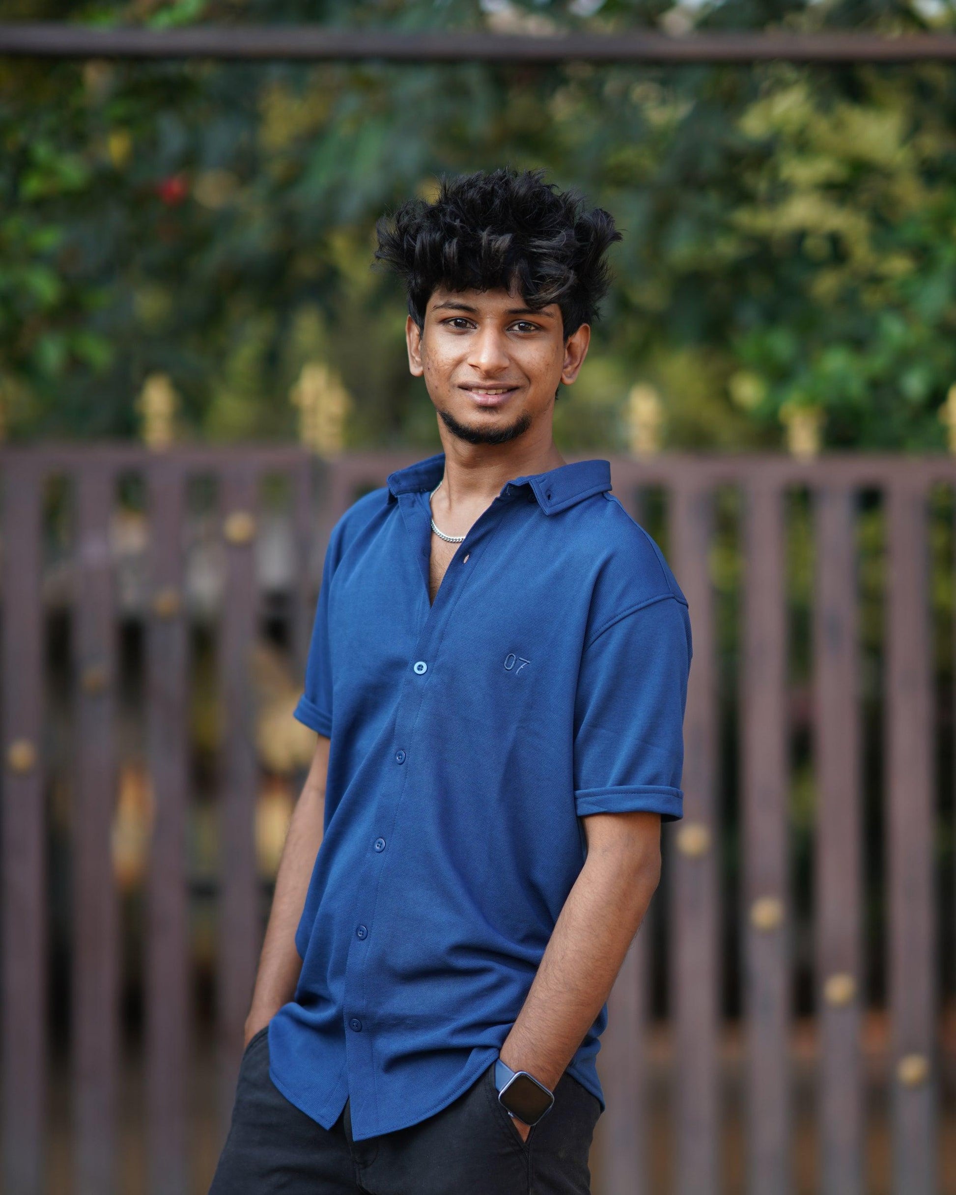 HALF SLEEVE 07 SOLO SHIRT-PETROL BLUE-Lycra Shirt-7 Man