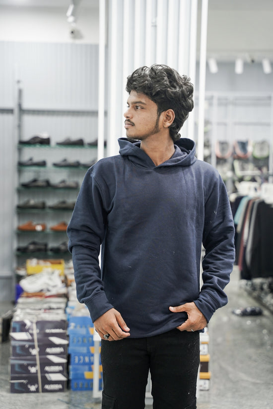 Mens Full Sleeve Plain Sweatshirts & Hoodies - Dark Grey
