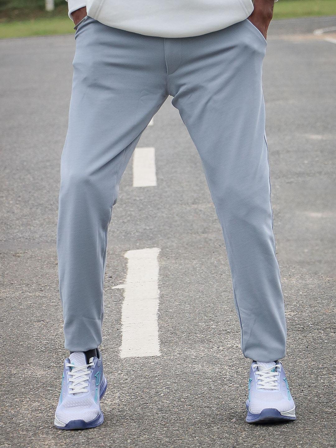 Men's Premium Slim Fit LYCRA PANT Ash – Man - Main Image