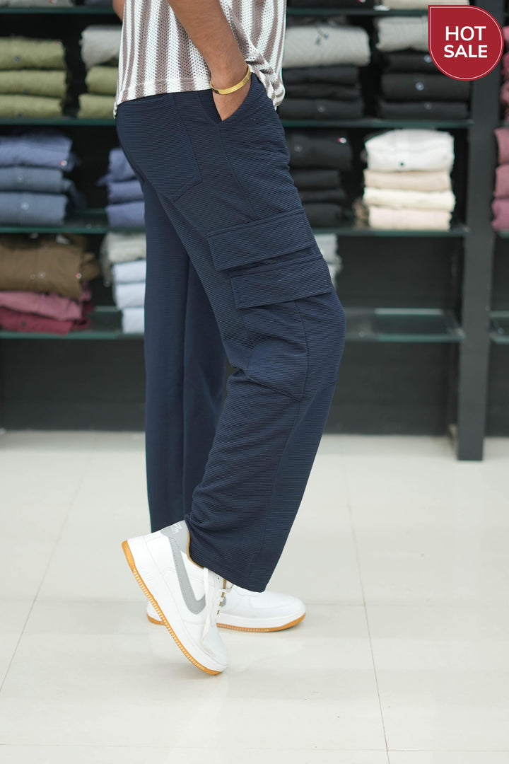 Stylish & Trendy Mens Baggy Pant - Navy Blue