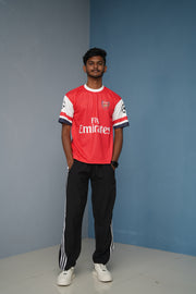 Five Sleeve Round-Neck Fly Emirates Printed Tshirt for men - Red-Shirt & Pant Combo-7 Man