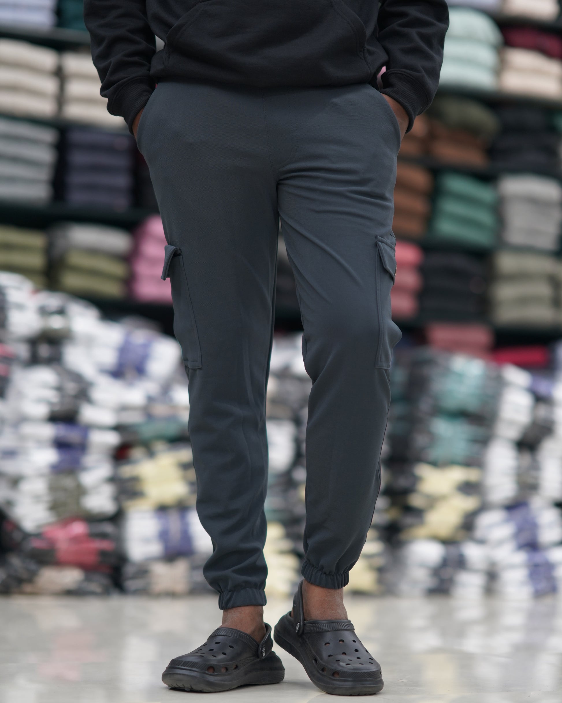 Men's Stylish Regular Fit Cargo Pant - GREY-7 Man
