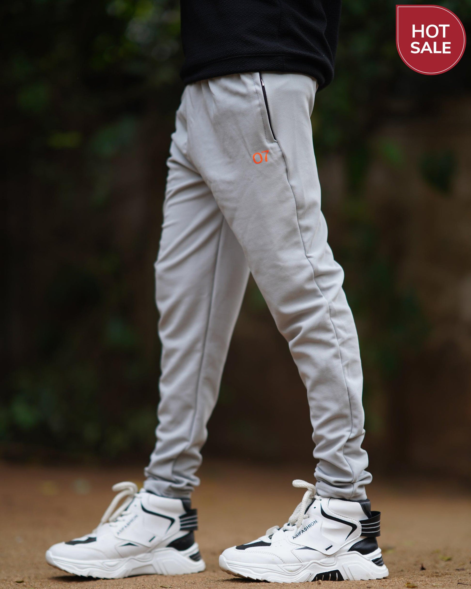 TRENDY MEN'S OTTAMAN TRACK PANT-ASH-7 Man