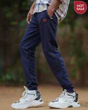 TRENDY MEN'S OTTAMAN TRACK PANT-NAVY BLUE-7 Man