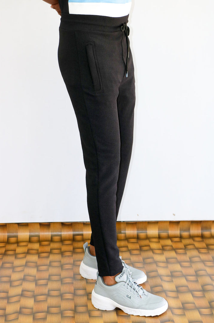 Solo Bull Track Pant for Men in Black Color