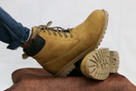 Load image into Gallery viewer, Lace Up Mens and Boys Boot Shoe in Brown-Shoe-7 Man
